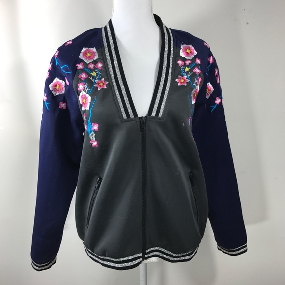 Urban Outfitters Jackets & Blazers - Lush floral embroidered bomber jacket